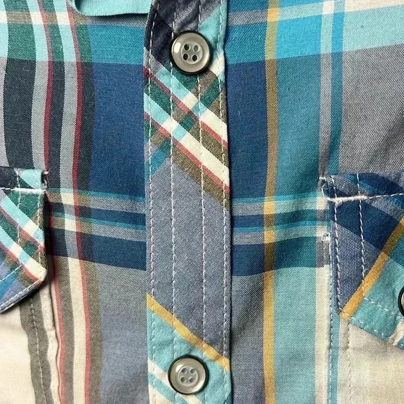 O’Neill Long Sleeve Plaid Button Down Shirt Size Medium - Picture 4 of 11